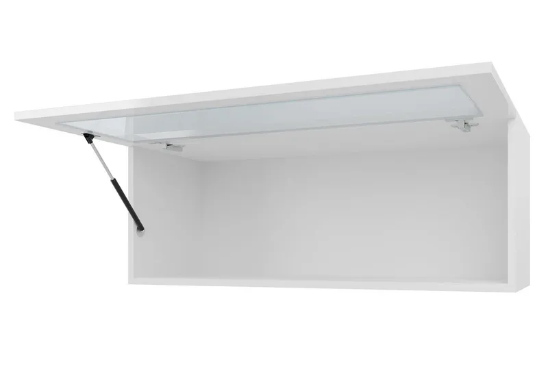 Veria Vitrinskåp Vit LED Belysning 32 cm djup 35 cm bred 90 cm hög Mörkt Trä Glas - Natur/Svart - Products - Förvaring - Skåp - Vitrinskåp