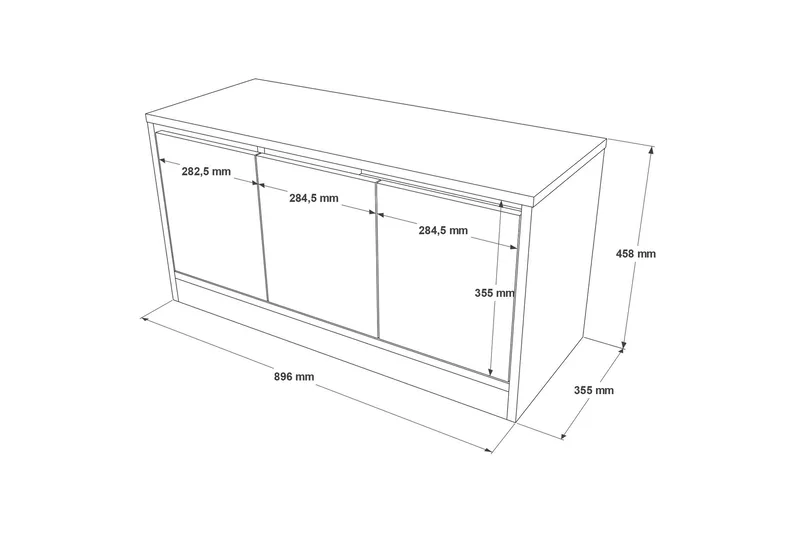 Andifli Skoskåp 89,6x45,8 cm - Brun - Products - Förvaring - Skoförvaring - Skobänk & skohylla med bänk