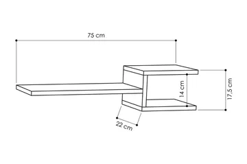 Decorta Vägghylla - Vit - Products - Förvaring - Småförvaring - Väggförvaring