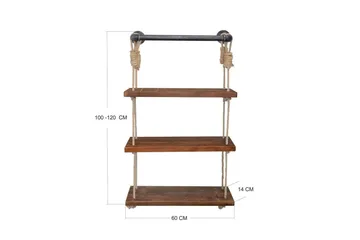 Evila Rephylla 3 Hyllor - Trä/Svart - Products - Förvaring - Småförvaring - Väggförvaring