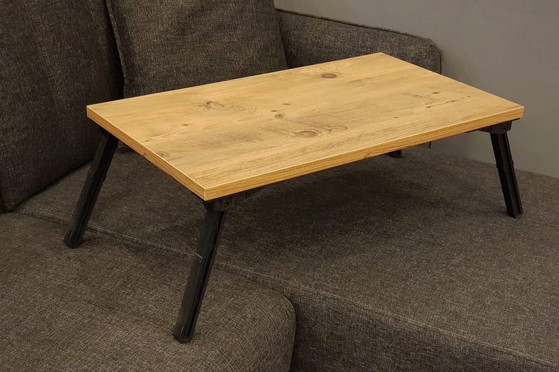 Nekeisha Laptopställ 25 cm - Trä/natur/Svart - Products - Förvaring - Småförvaring - Förvaringsställ - Laptopställ