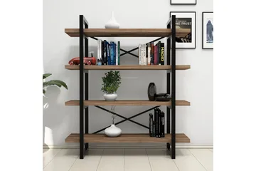 Puqa Design Bokhylla - Valnöt - Products - Förvaring - Småförvaring - Väggförvaring