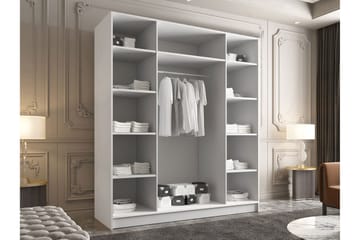 Vadstena Garderob med Spegel 200 cm - Svart/Guld - Products - Förvaring - Garderober & garderobssystem