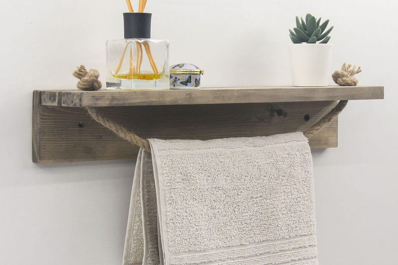 Raianna Handdukshållare 50 cm - Valnöt - Products - Inredning - Badrumsinredning - Handdukshållare