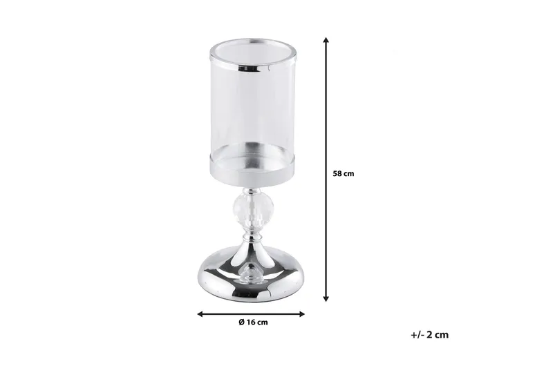 Cotui Ljusstake 41 cm - Silver - Products - Inredning - Ljus & dofter - Ljusstakar & ljuslyktor