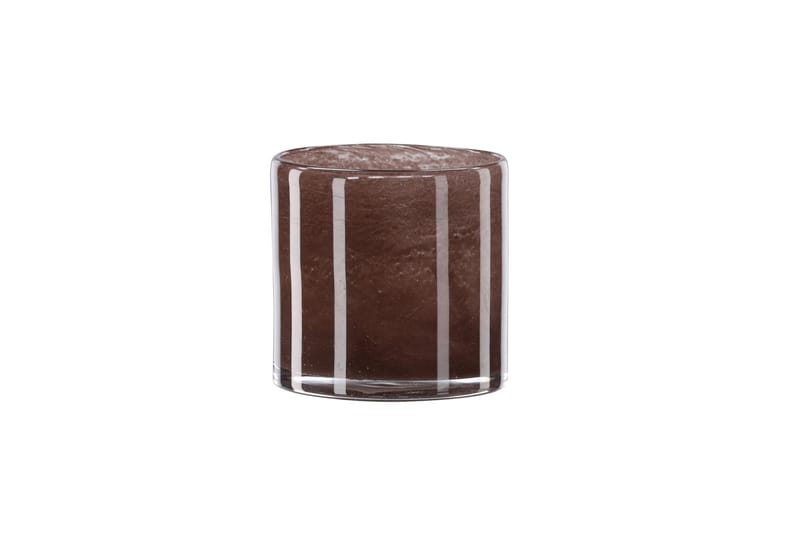 Glora Ljuslykta 12x12 cm - Brun - Products - Inredning - Ljus & dofter - Ljusstakar & ljuslyktor
