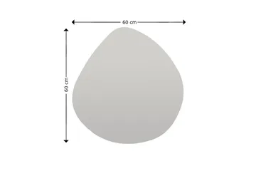 Omilo Spegel 60 cm Asymmetrisk - Svart - Products - Inredning - Spegel - Hallspegel