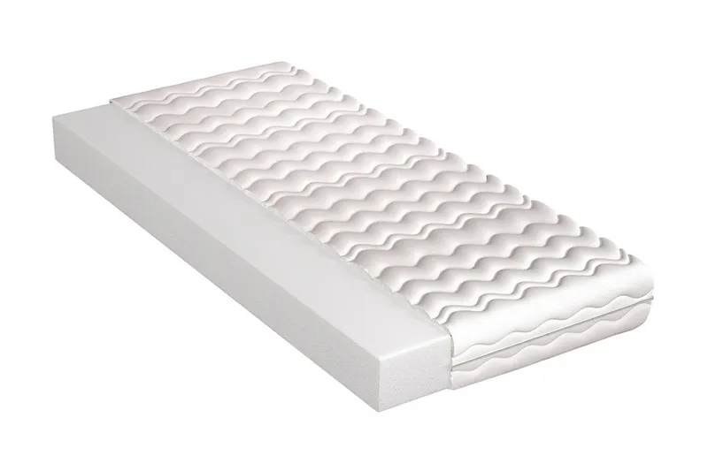 Manetto Madrass 80x180 Skum 12 cm, Vit