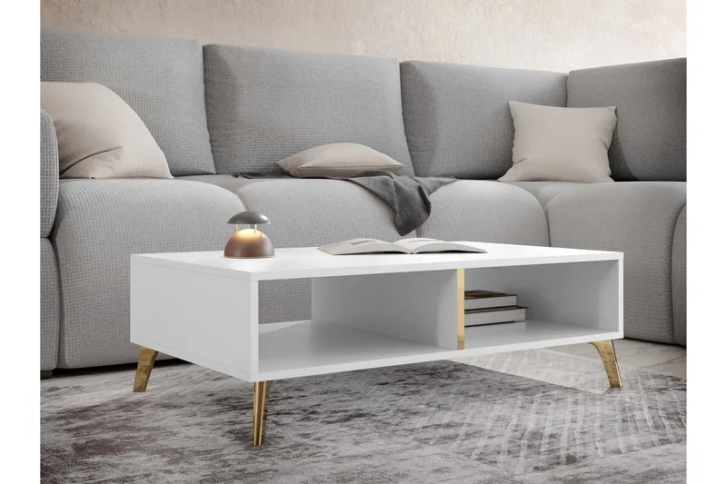 Akihiko Soffbord 100 cm - Vit - Products - Möbler - Bord & matgrupp - Soffbord