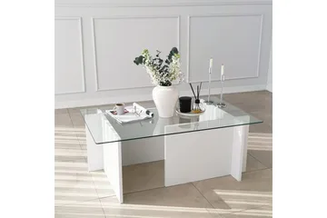 Almasi Soffbord 105x40x105 cm - Vit - Products - Möbler - Bord & matgrupp - Soffbord