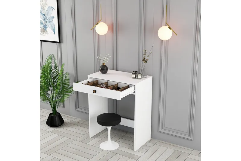 Ameias Sminkbord 70 cm - Vit - Products - Möbler - Bord & matgrupp - Sminkbord & toalettbord