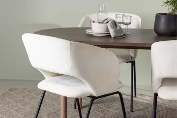 Andy Matgrupp 180 cm Oval med 4 Day stolar - Svart - Products - Möbler - Bord & matgrupp - Matgrupp