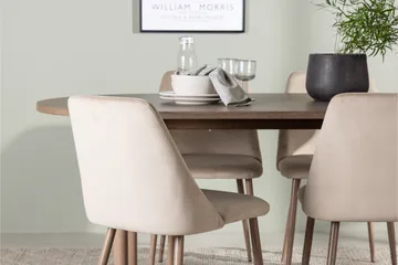 Andy Matgrupp 180 cm Oval med 4 Night Stolar - Natur - Products - Möbler - Bord & matgrupp - Matgrupp