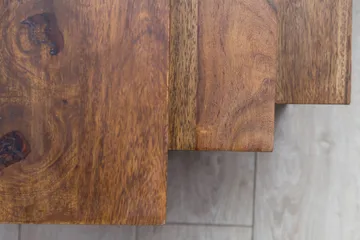 Aranza Satsbord 45 cm 3 Bord - Massivt Trä/Svart - Products - Möbler - Bord & matgrupp - Avlastningsbord & sidobord - Satsbord