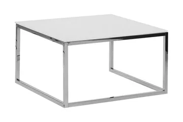 Brea Soffbord 2-pack - Vit/Glas - Products - Möbler - Bord & matgrupp - Avlastningsbord & sidobord - Satsbord