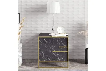 Cofield Nattduksbord 50 cm - Guld|Svart - Products - Möbler - Bord & matgrupp - Avlastningsbord & sidobord - Sängbord & nattduksbord