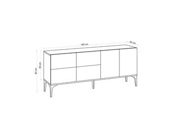 Colldela Avlastningsbord 180 cm - Natur - Products - Möbler - Bord & matgrupp - Avlastningsbord & sidobord - Konsolbord & hallbord