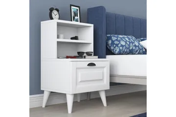Eladia Sängbord 45 cm - Vit - Products - Möbler - Bord & matgrupp - Avlastningsbord & sidobord - Sängbord & nattduksbord
