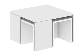Elegancia Satsbord 60 cm 4 Bord - Vit - Products - Möbler - Bord & matgrupp - Avlastningsbord & sidobord - Satsbord
