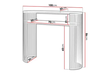 Friend Konsollbord 100 cm - Svart - Products - Möbler - Bord & matgrupp - Avlastningsbord & sidobord - Konsolbord & hallbord
