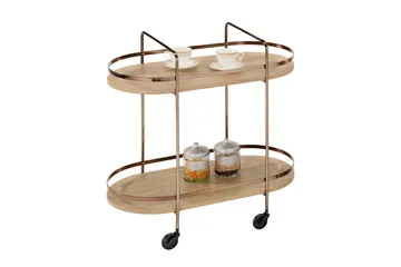 Genova Serveringsbord 80x42x80 cm Ljusbrun - Products - Möbler - Bord & matgrupp - Avlastningsbord & sidobord - Brickbord & småbord