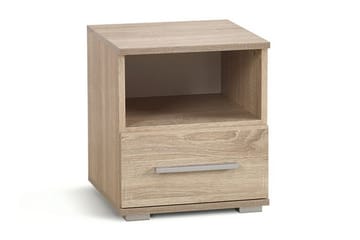 Lima Sängbord 40 cm med Förvaring Låda + Hylla - Ekfärg - Products - Möbler - Bord & matgrupp - Avlastningsbord & sidobord - Sängbord & nattduksbord
