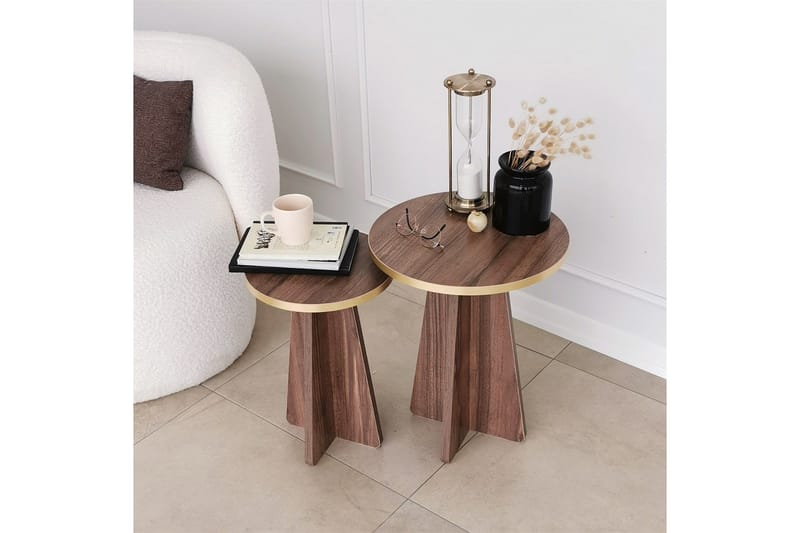 Munne Soffbord 40 cm - Valnöt - Products - Möbler - Bord & matgrupp - Avlastningsbord & sidobord - Satsbord
