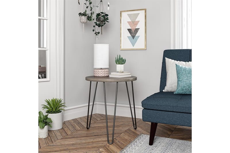 Owen Sidobord 50 cm Grå - Dorel Home - Products - Möbler - Bord & matgrupp - Avlastningsbord & sidobord - Brickbord & småbord