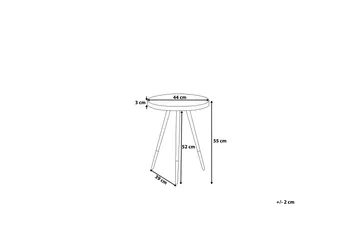 Ramona Sidobord 44 cm - Vit - Products - Möbler - Bord & matgrupp - Avlastningsbord & sidobord - Brickbord & småbord