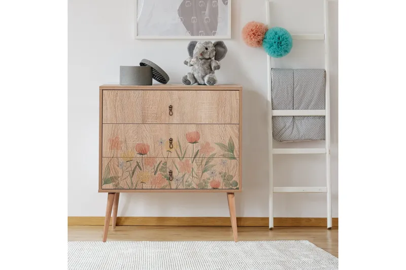 Bertoaria Sängbord 80x40 cm Brun - Hanah Home - Products - Möbler - Bord & matgrupp - Avlastningsbord & sidobord - Sängbord & nattduksbord