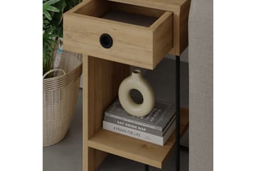 Sirius Sängbord 32x30 cm Ljusbrun - Hanah Home - Products - Möbler - Bord & matgrupp - Avlastningsbord & sidobord - Sängbord & nattduksbord