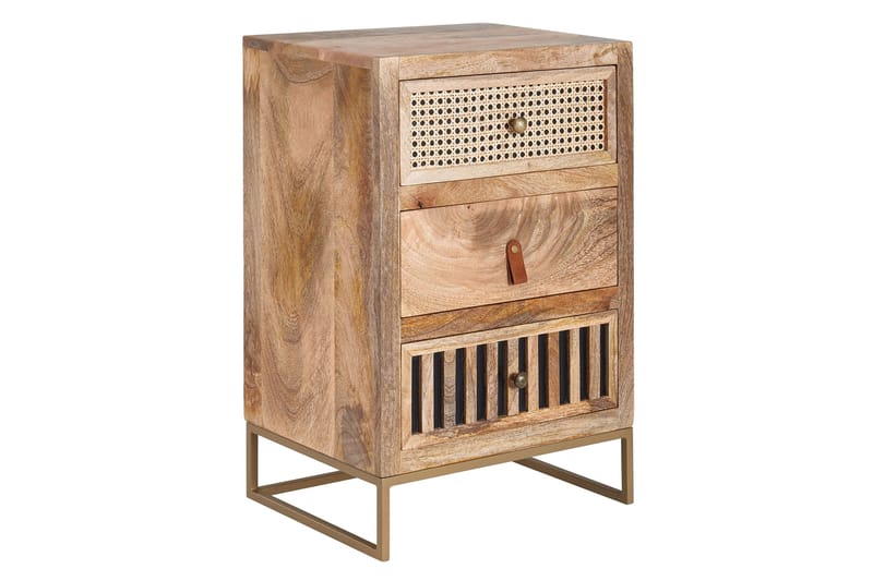 Seddik Sängbord 30 cm Rektangulär, Brun