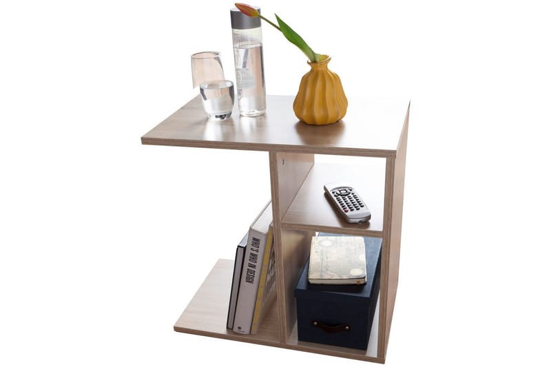 Sido bord Wohnling folierad spånskiva 50 cm, modern loftstil Sonoma, Sonoma