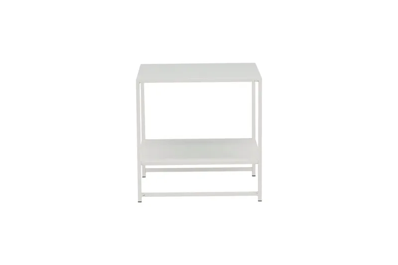 Staal Sidobord med Hylla - Vit - Products - Möbler - Bord & matgrupp - Avlastningsbord & sidobord - Brickbord & småbord