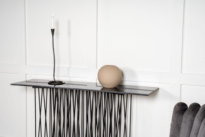 Stone Avlastningsbord 130 cm - Svart - Products - Möbler - Bord & matgrupp - Avlastningsbord & sidobord - Konsolbord & hallbord