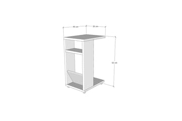 Tekel Sidobord 63 cm - Natur/Ljusbrun - Products - Möbler - Bord & matgrupp - Avlastningsbord & sidobord - Brickbord & småbord