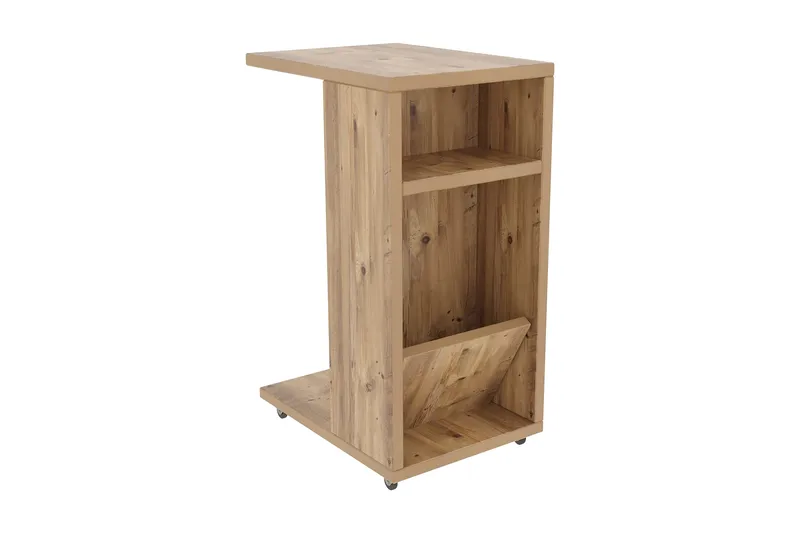 Tekel Sidobord 63 cm, Natur/Ljusbrun