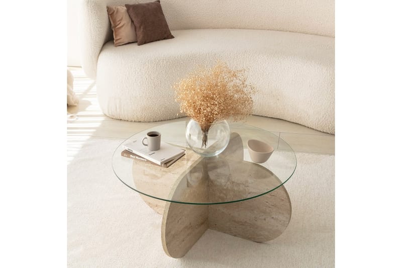 Bengul Soffbord 75 cm - Beige - Products - Möbler - Bord & matgrupp - Soffbord