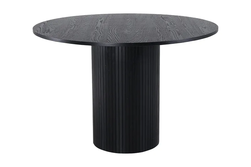 Bianca Matbord 110 cm Runt, Svart