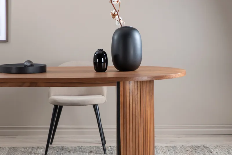 Bianca Matbord 200 cm Ovalt - Valnötsbrun - Products - Möbler - Bord & matgrupp - Matbord & köksbord