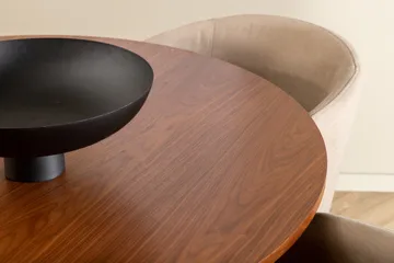 Bianca Matgrupp 110 cm Rund med 4 Berit stolar - Beige - Products - Möbler - Bord & matgrupp - Matgrupp