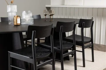 Bootcut Matgrupp + 6 stolar - Svart - Products - Möbler - Bord & matgrupp - Matgrupp