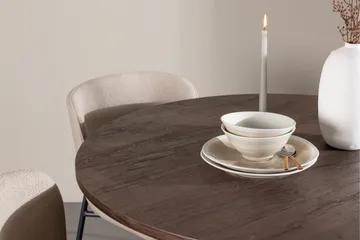 Bootcut Matgrupp 110 cm Rund med 4 Modesto stolar - Mocca/Beige - Products - Möbler - Bord & matgrupp - Matgrupp