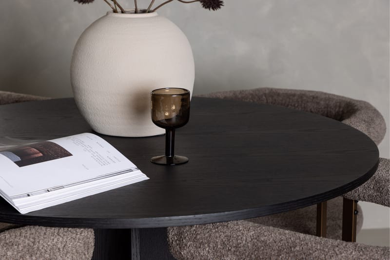 Bootcut Matgrupp 110 cm Rund med 4 Morning stolar - Svart - Products - Möbler - Bord & matgrupp - Matgrupp