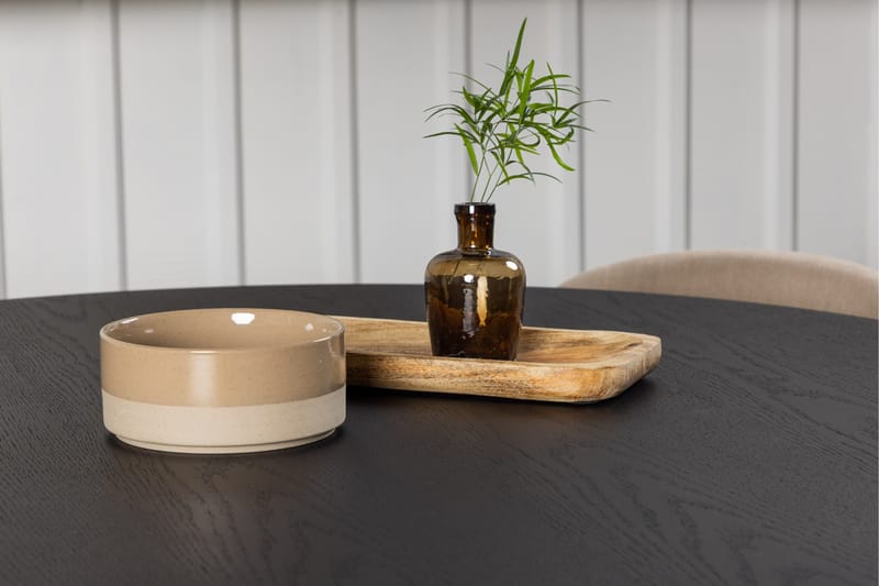 Bootcut Matgrupp 110 cm Rund med 4 Velvet stolar - Beige - Products - Möbler - Bord & matgrupp - Matgrupp