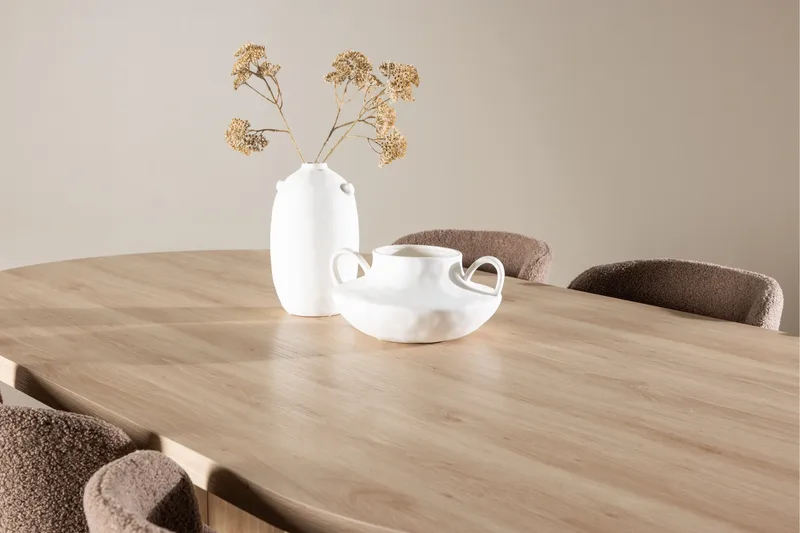 Bootcut Matgrupp 230 cm Rektangulär med 6 Modesto stolar - Whitewash/Brun - Products - Möbler - Bord & matgrupp - Matgrupp