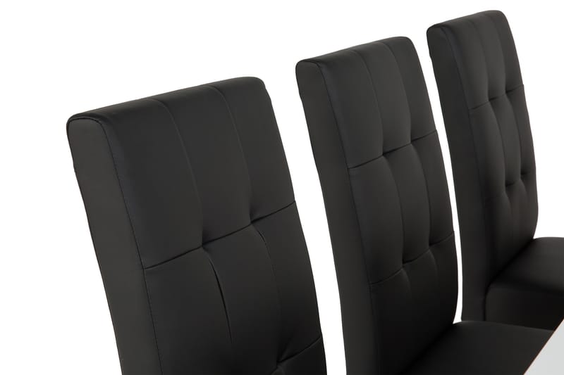 Cibus Matgrupp 180 cm med 6 Viktor Stol - Vit/Svart - Products - Möbler - Bord & matgrupp - Matgrupp