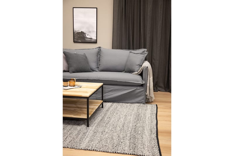 Cirebon Soffbord 80 cm med Förvaring Hylla - Brun/Svart - Products - Möbler - Bord & matgrupp - Soffbord