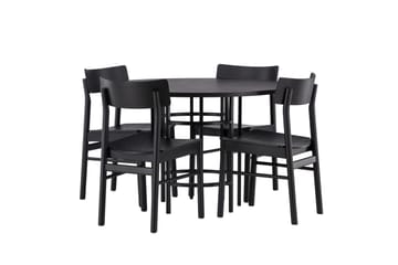 Copenhagen Matgrupp + 4 stolar Rektangulär - Svart - Products - Möbler - Bord & matgrupp - Matgrupp