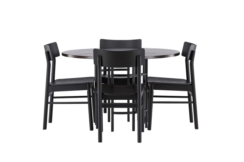 Copenhagen Matgrupp + 4 stolar - Svart/Mocca - Products - Möbler - Bord & matgrupp - Matgrupp